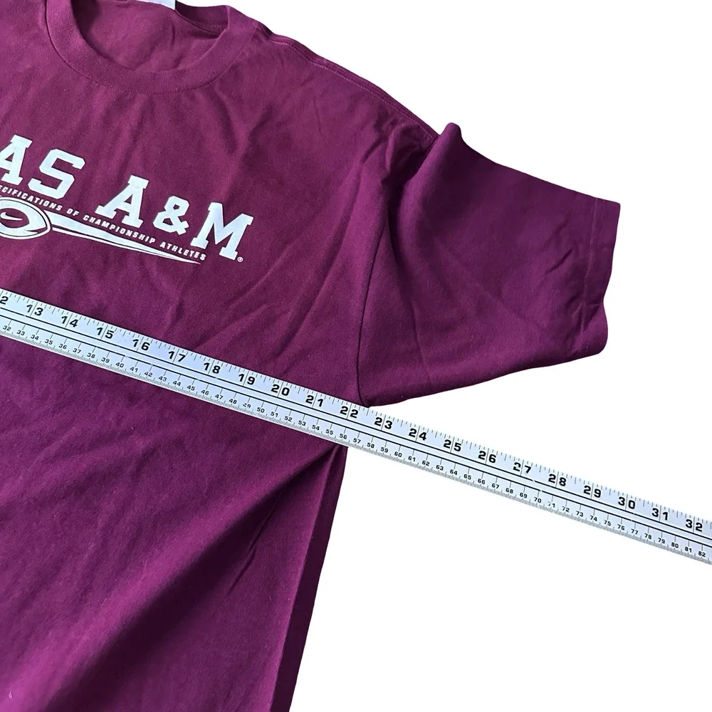 Vintage Y2K Nike Team Texas A&M Aggies Football T-Shirt Men’s Large Maroon New‎